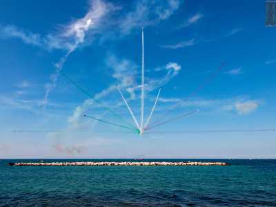 4) l�attesissima esibizione della Pattuglia acrobatica nazionale delle �Frecce Tricolori� foto 3
